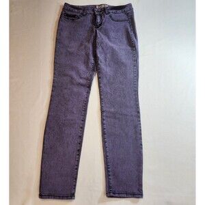 LEI Emma Jeggings Jeans Pants Junior Size 11 Midrise Skinny Purple Stretch